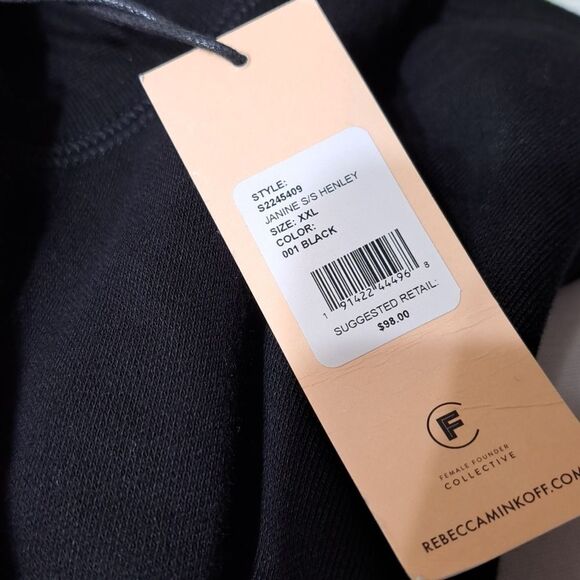 NWT Rebecca Minkoff Janine S/S Henley - Picture 8 of 9